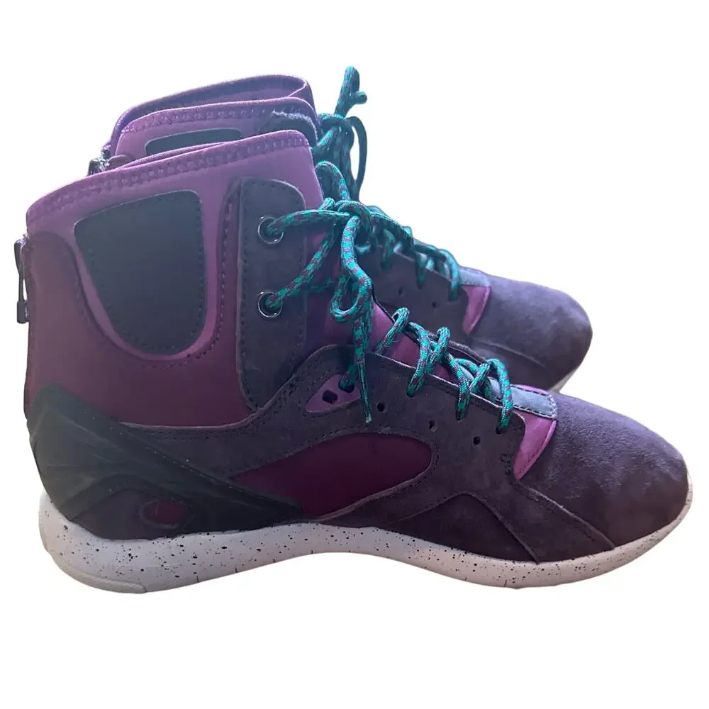 Nike Women’s Purple Koth Mid Hi Lace Up Shoes Rear Zip Size 9.5